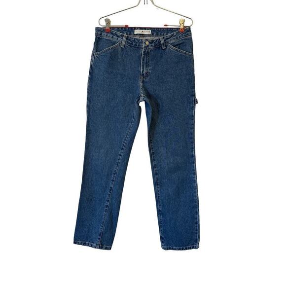 Vintage‎ Y2K Tommy Hilfiger Newest Slim Painter Women’s Denim Jeans - size 6 - Picture 2 of 15